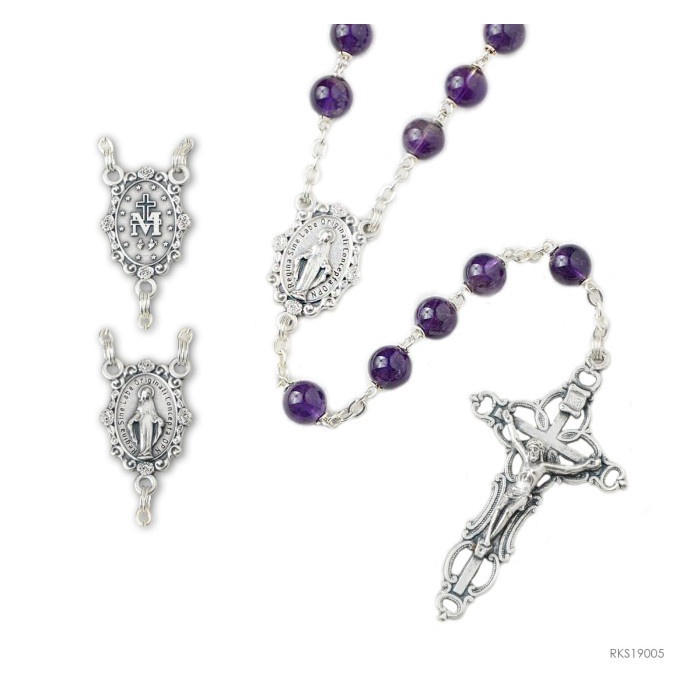 

Ready Rosario Batu Amethyst 8Mm Doa Katolik