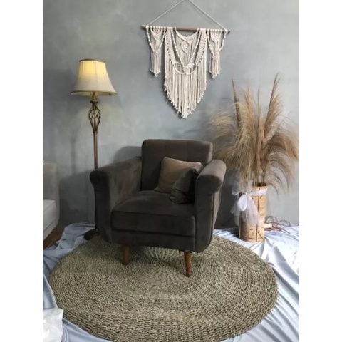 Rug Seagrass NATURAL POLOS/ Karpet Anyaman Seagrass Estetika Big Size