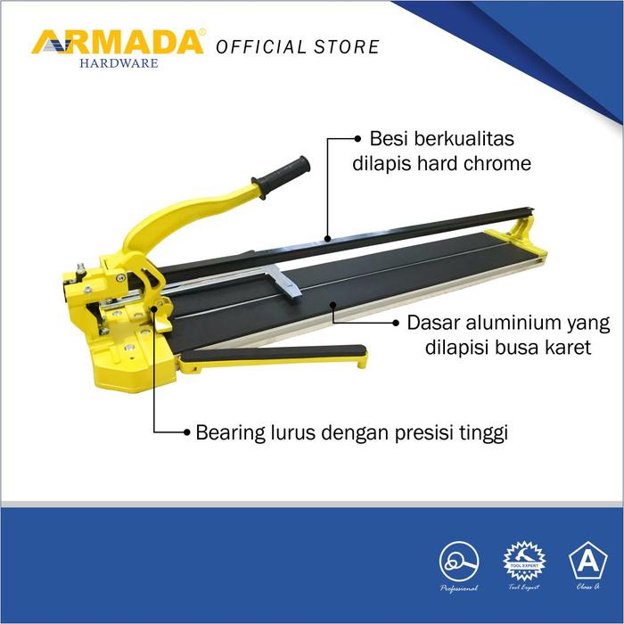 Alat Potong Granit ARMADA Pemotong Keramik 100CM GRATIS Tas - Alat Potong Laser Manual Tile Cutter