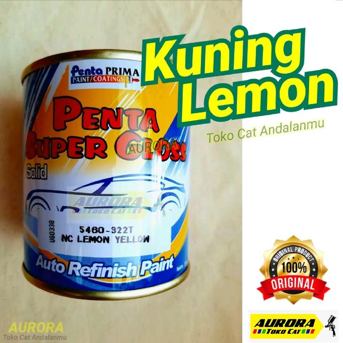 Cat Kuning Lemon Penta Super Gloss Lemon Yellow 200mL