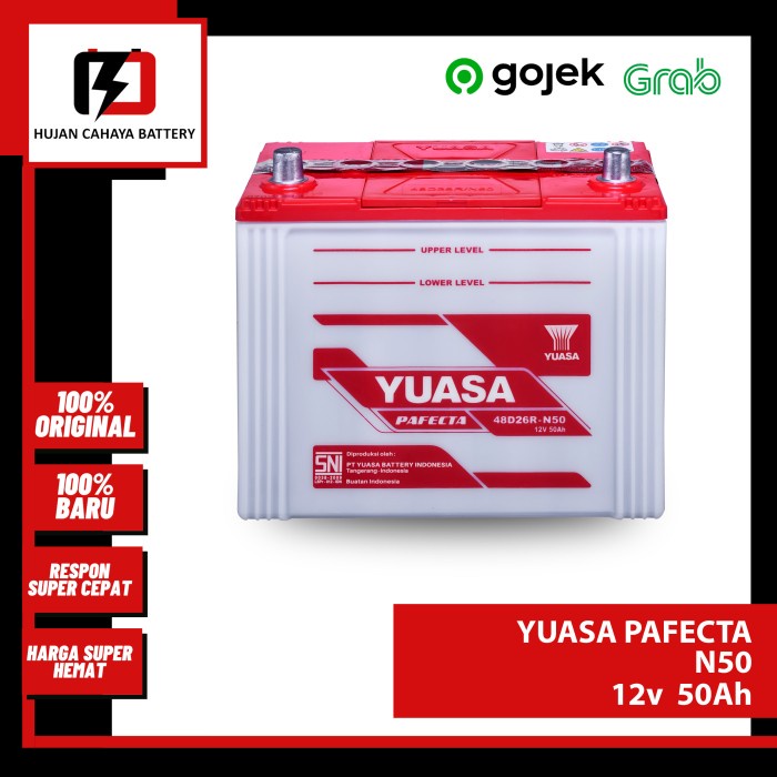 Aki Mobil Yuasa Pafecta N50 / N-50 / N50 - Aki Nissan Terrano 2006