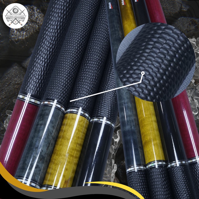 YFEN M SERIES LEATHER WRAP CARBON STICK PLAY BILLIARD