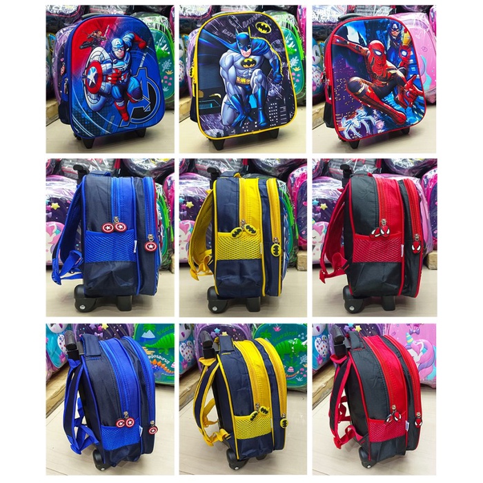 Tas Roda Dorong Trolley Anak Sekolah Laki Laki TK GREAT TIMBUL IMPORT