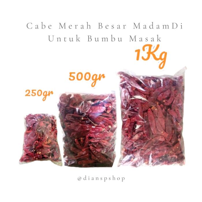 

Cabe Merah Besar 500gr MadamDi Rempah Cabai Spices Masakan