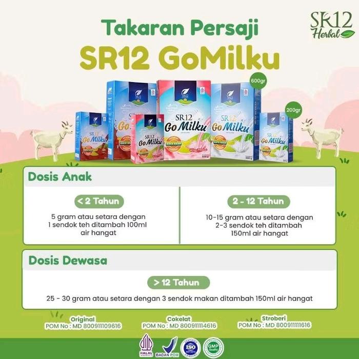 

SR12 GoMilku 600g Susu Kambing Etawa Bubuk Kaya Akan Manfaat