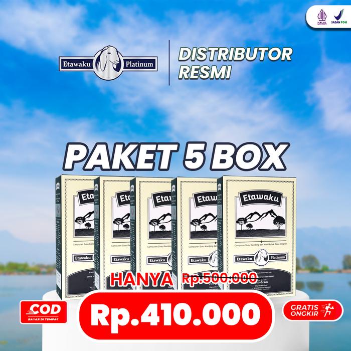 

Etawaku Platinum Susu Kambing Etawa 5 Box Halal BPOM