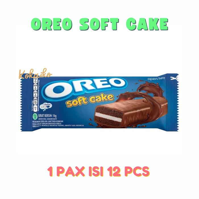 Oreo Soft Cake 16 gram 1 Box isi 12 pcs - Cemilan snack