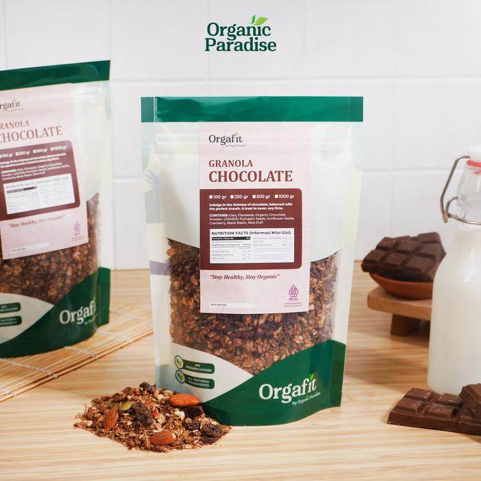 

Granola Dark Chocolate Special 250 Gram / Granola Coklat Special 250 gram Organic Paradise