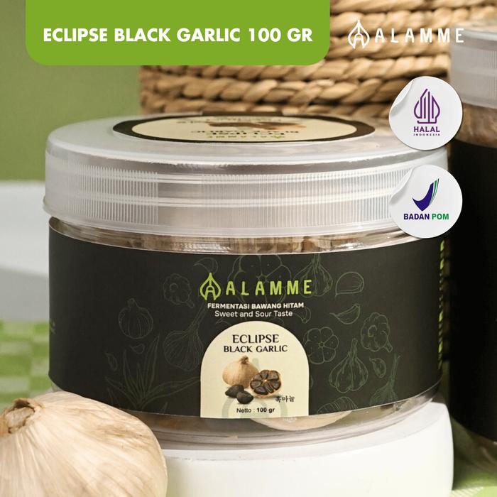 

Bawang Hitam Eclipse Black Garlic Alamme Quality 100gr black garlic Rempah Bebas Gula