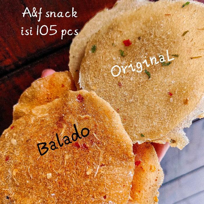 

kicimpring enye mentah mix 2 varian rasa isi 105 pcs balado+original Cemilan Kering