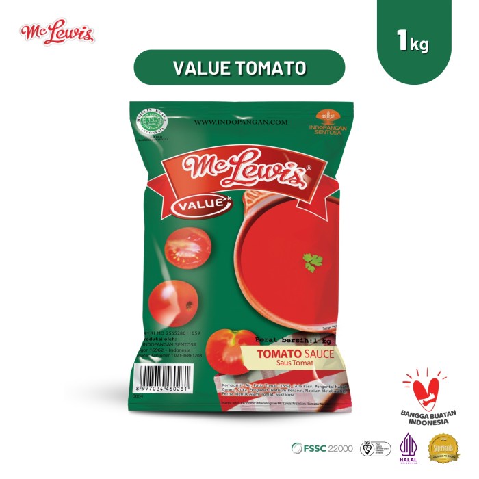 

Sale! Mc Lewis Tomato Sauce Value - 1Kg