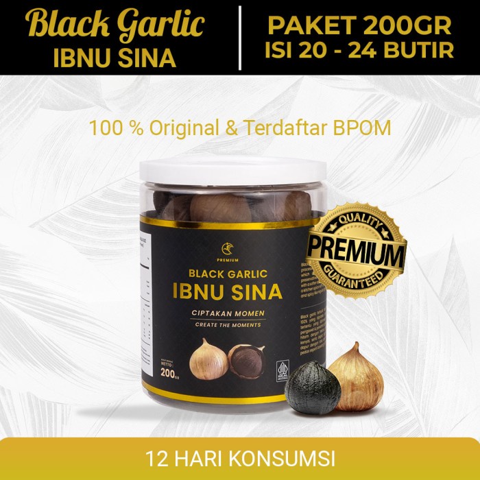 

Sale! (Original) Black Garlic Bawang Hitam Tunggal Ibnu Sina 200Gr