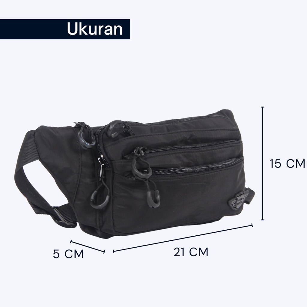 sale Tas Pinggang Pria - Tas Bahu Selempang POLO HUMMER