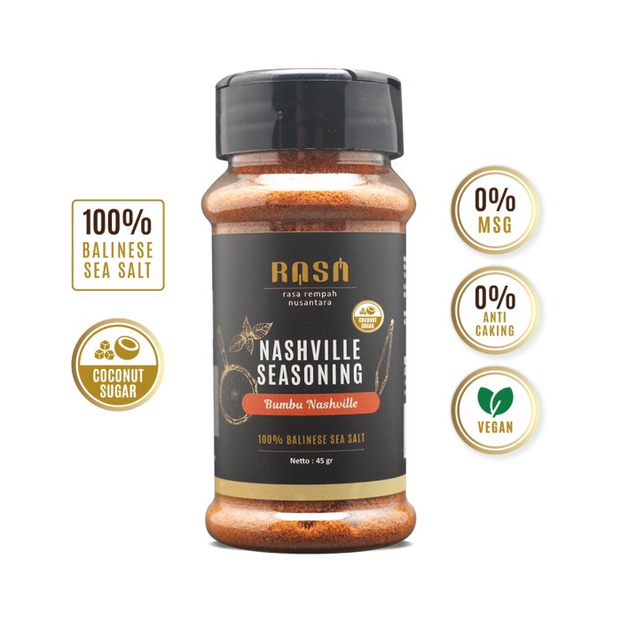 

Sale! Rasa - Dry Rub - Nashville Seasoning / Bumbu Nashville - Bumbu Marinasi Kering Rendah Kalori