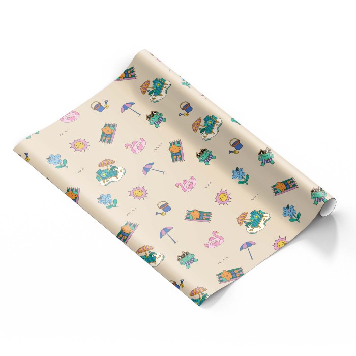 

Capricorn Design Giftwrap Kertas Kado Reguler Holiday Motif isi 6 – GWK 104