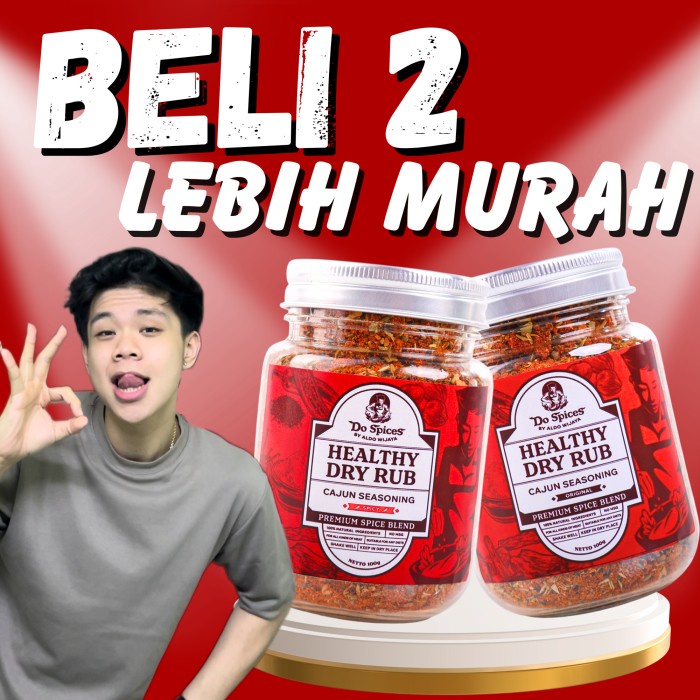 

Sale! Paket Healthy Dry Rub Rendah Kalori (Original + Spicy)