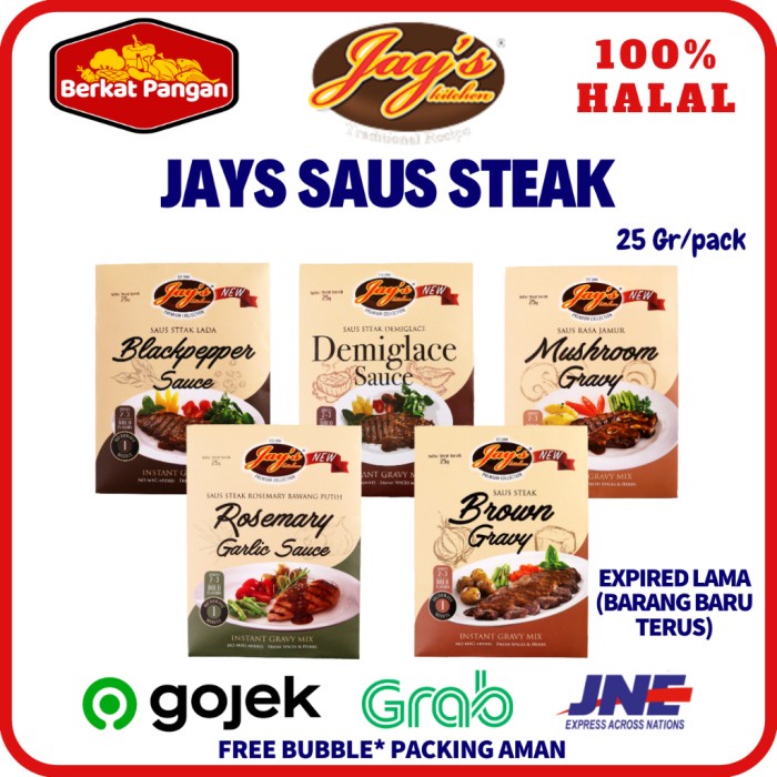 

Sale! Jay'S Saus Steak / Jays Mushroom Gravy/ Blackpepper Sauce/ Demiglace