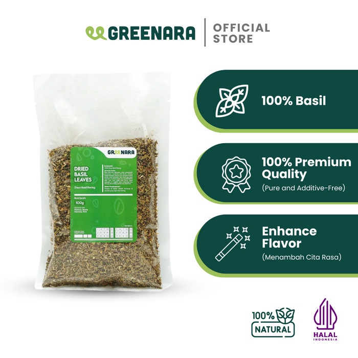 

Sale! Dried Basil Leaves 100Gr / Daun Basil Kering 100 Gram