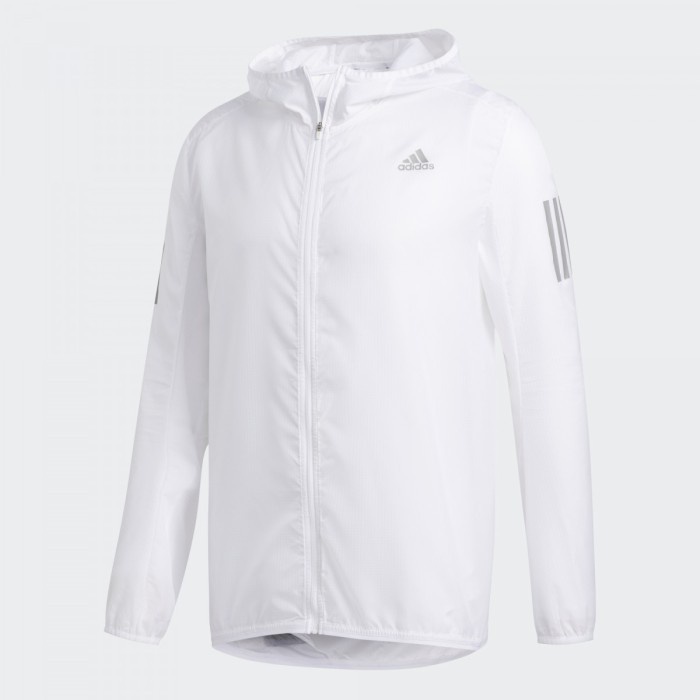 MURAH Adidas Own The Run Running Jacket White FM6918 - Original