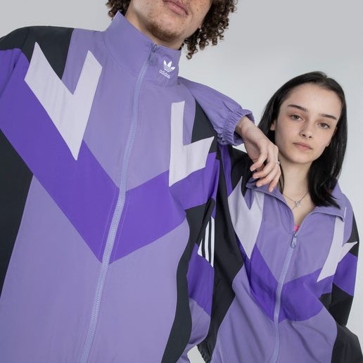 HOT SALE Tracktop Adidas Original Rekive Retro Vintage Track Top Windbreaker art IC6005 Lilac