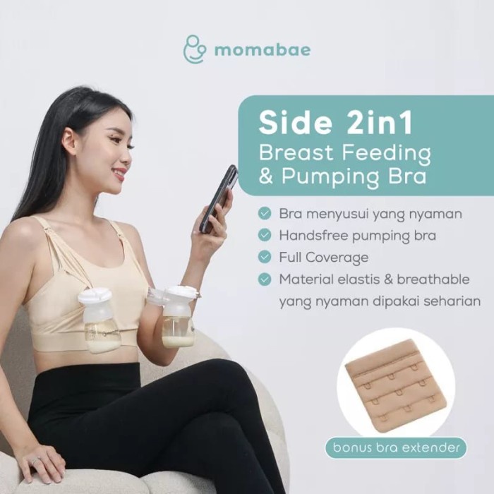 Momabae - Side 2 In 1 Maternity & Nursing Bra & Pumping Bra . Comfort