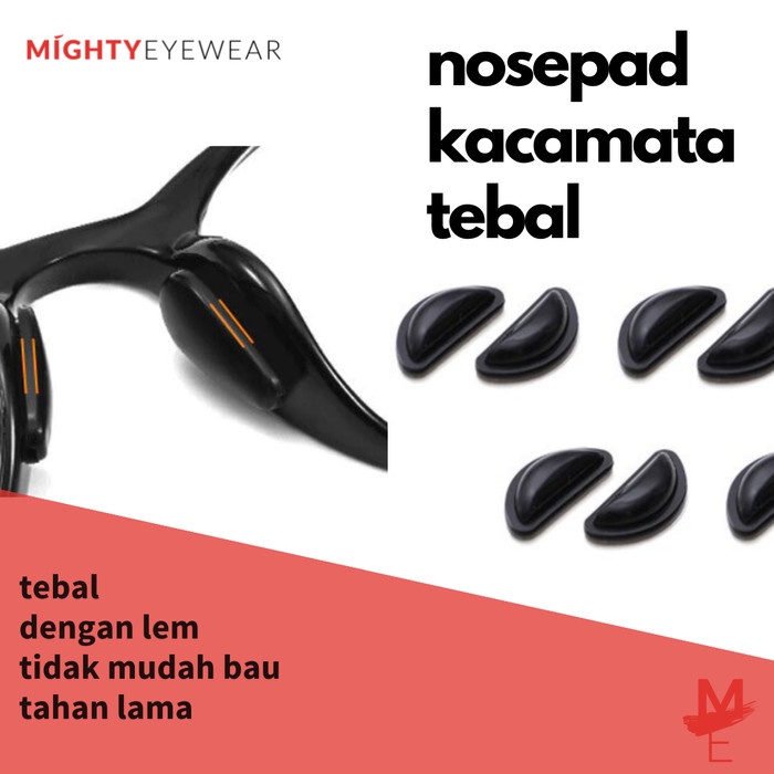 Trend" Nosepad Lem Silicone Bantalan Tebal Hidung Kacamata Nosepad 1 Pasang