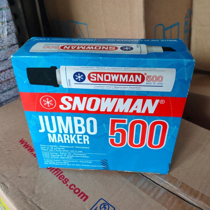 

Best Seller Spidol Snowman Jumbo Marker 500 Harga 1 Dus Isi 12 Pcs