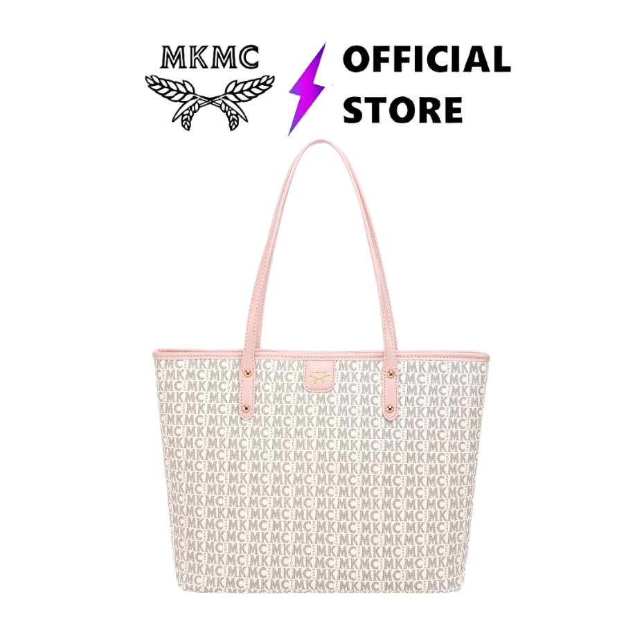 BEST DEALS MKMC Totebag Wanita Import Tas Bahu Kondangan Monogram Travel Bag Multifungsi Resleting