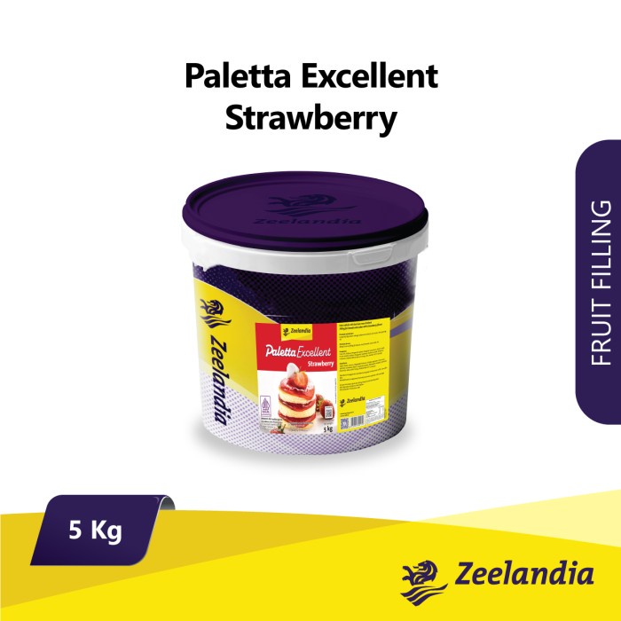 

Paletta Excellent Strawberry 5 Kg/ Zeelandia/ Selai buah/Fruit filling