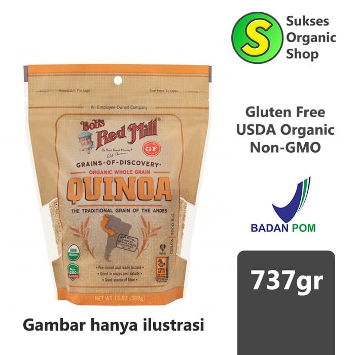 

Diskon Organic Whole Grain Quinoa Bob'S Red Mill 737Gr Ready
