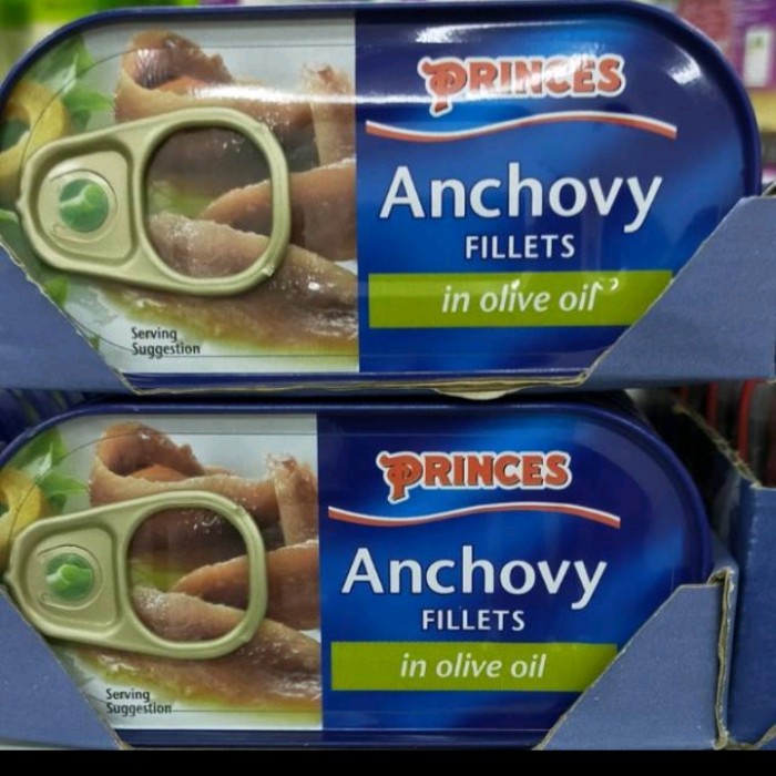 

princes anchovy anchovies fillets in olive oil 24x50gr ikan teri