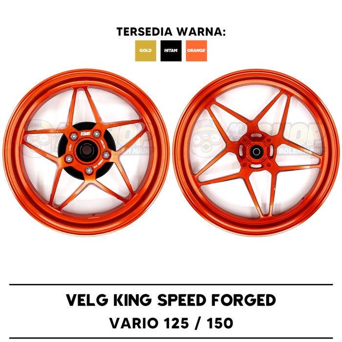 Murah Velg King Speed Vario 125 / 150 Kingspeed Aluminium Forged