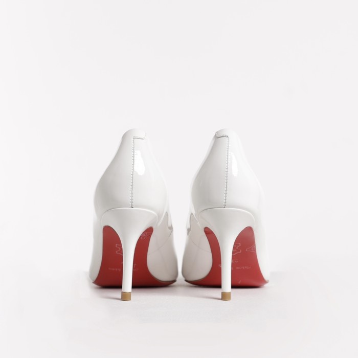 

Chloe Liem Glossy White Red Sole