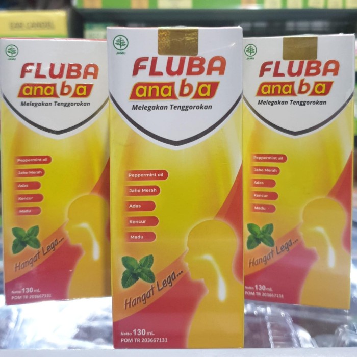 

Madu Fluba Anaba Flu Batuk Pilek Demam semua usia Asli