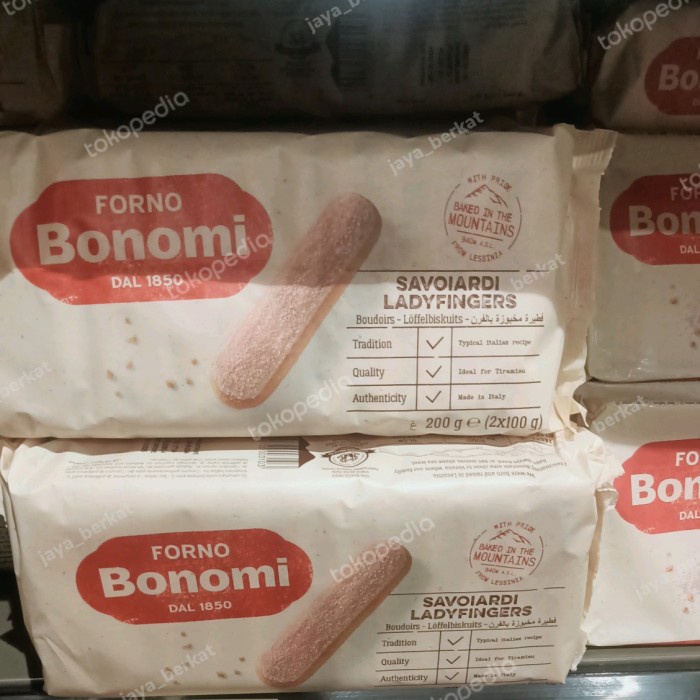 

forno bonomi lady finger 200gr savoiardi lady finger