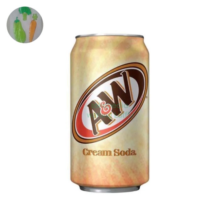 

A&W CREAM SODA 12 FL OZ Rasa krim soda yang lembut dan manis