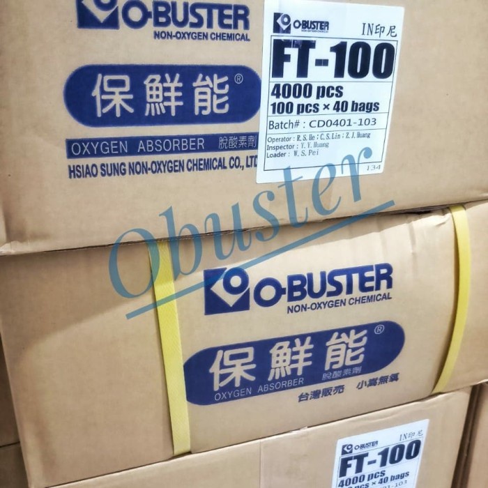 

Obuster Oxygen absorber FT-100 (cartoon) pengawet makanan (food grade)