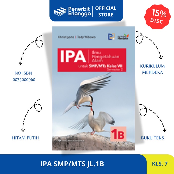 

SALE !!! IPA SMP/MTS KELAS 7 JILID 1B KURIKULUM MERDEKA READYY