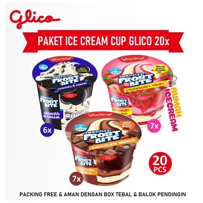 

Diskon Paket Ice Cream Cup Glico 20Pcs Ready