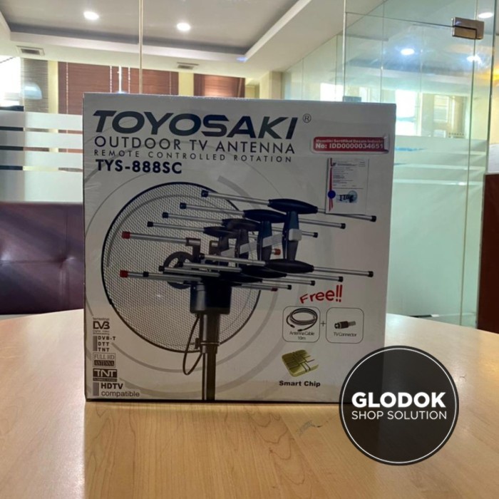 Antena TV Luar Remote Control Antena Outdoor Toyosaki TYS 888 SC