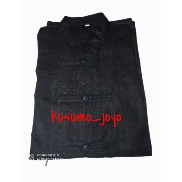 MURAH Baju Surjan Lurik koko Hitam Adat Jawa Dewasa