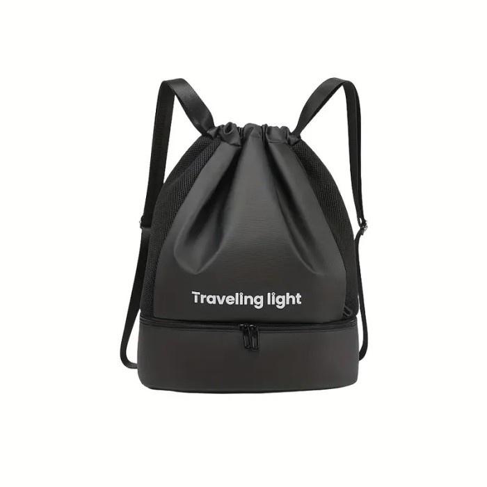 Viral Tas Ransel Serut Olahraga Gym Renang Travel Pouch Sepatu Baju Drawstring Waterproof Cod