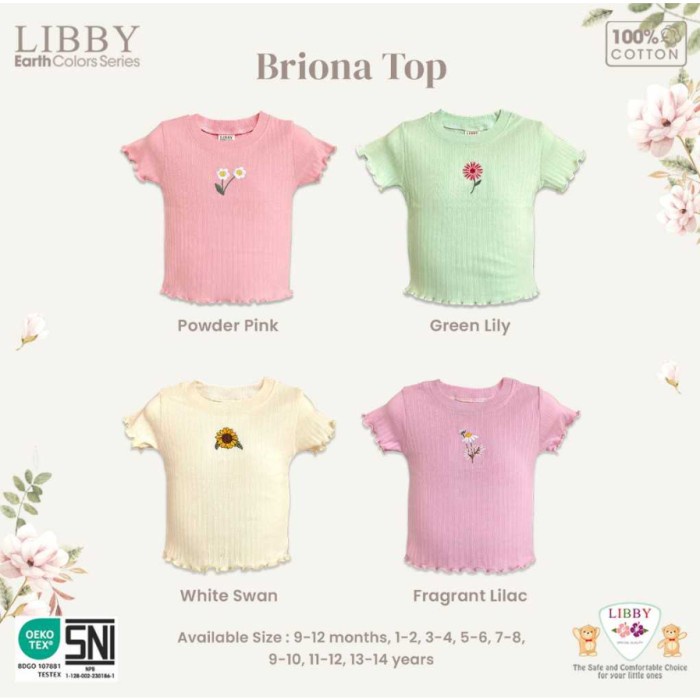 LIBBY BRIONA SHIRT GIRL - ATASAN KAOS ANAK PEREMPUAN 9 BLN - 8 THN
