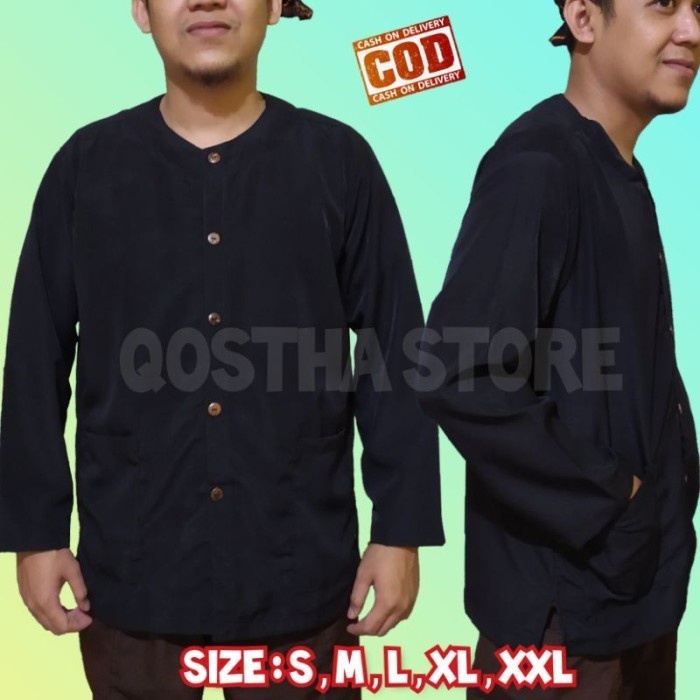 TERBATAS big sale Baju pangsi pria adat Sunda Jawa silat hitam polos