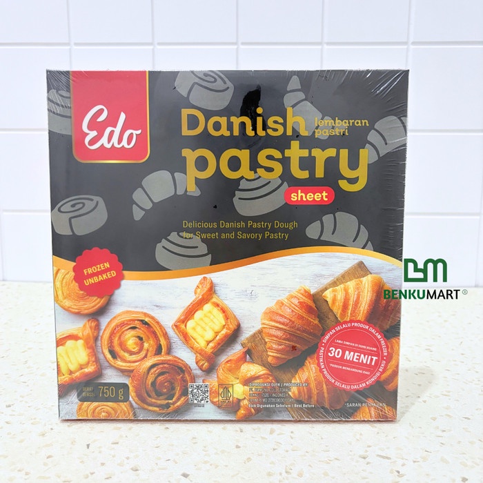

SALE !!! DANISH PASTRY SHEET EDO 750 GR - LEMBARAN ADONAN PASTRI - HALAL READYY