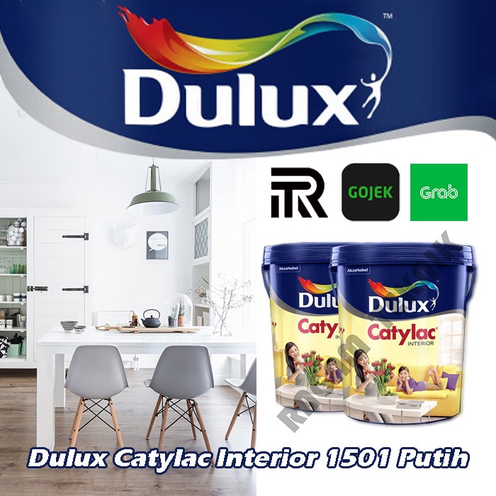 Pr0m0HebatGAN- dulux catylac interior 1501 putih pail cat tembok 25 lt kg pail
