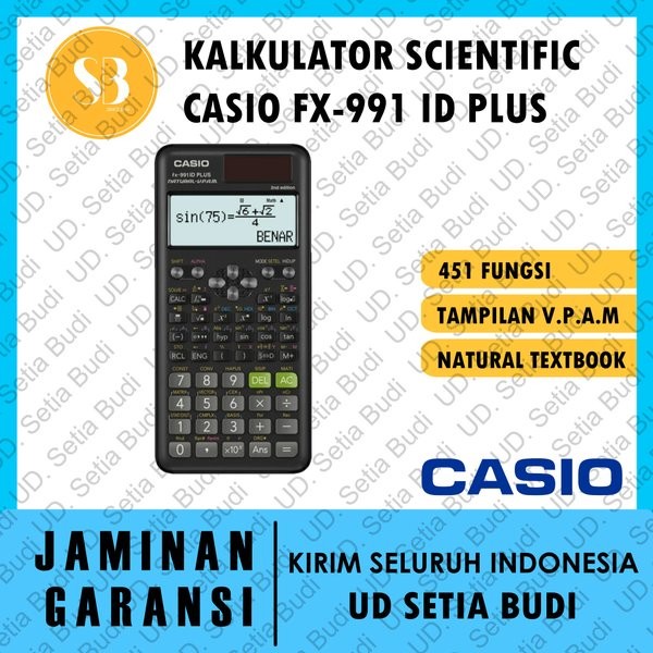 

Kalkulator CASIO FX-991 ID Plus Asli dan Bergaransi TERLARIS/TERMURAH/TERPOPULER