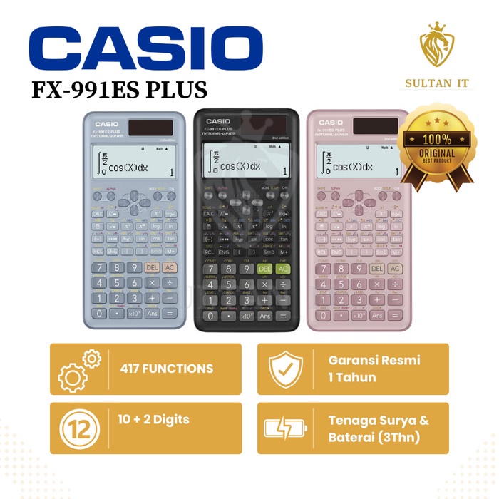 

KALKULATOR SCIENTIFIC CASIO FX 991ES PLUS ORI TERLARIS/TERMURAH/TERPOPULER