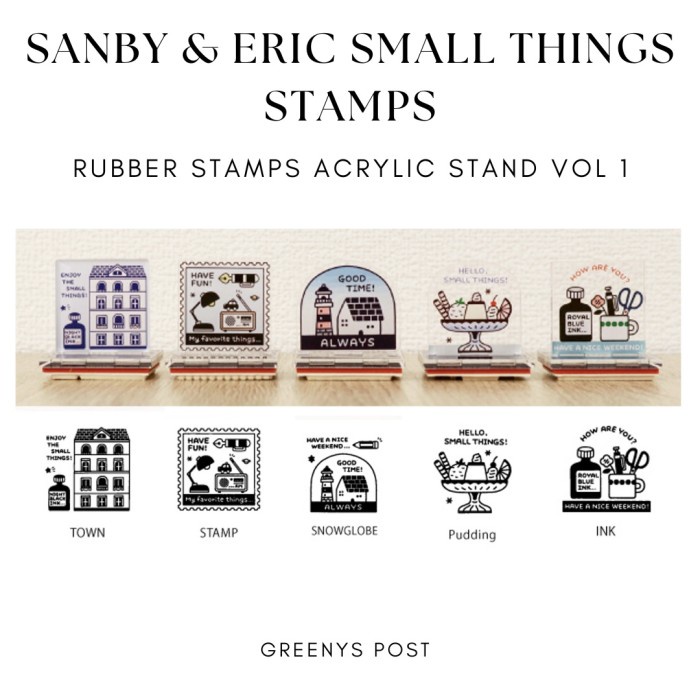 

Sanby x Eric Small Things Rubber Stamp Stempel