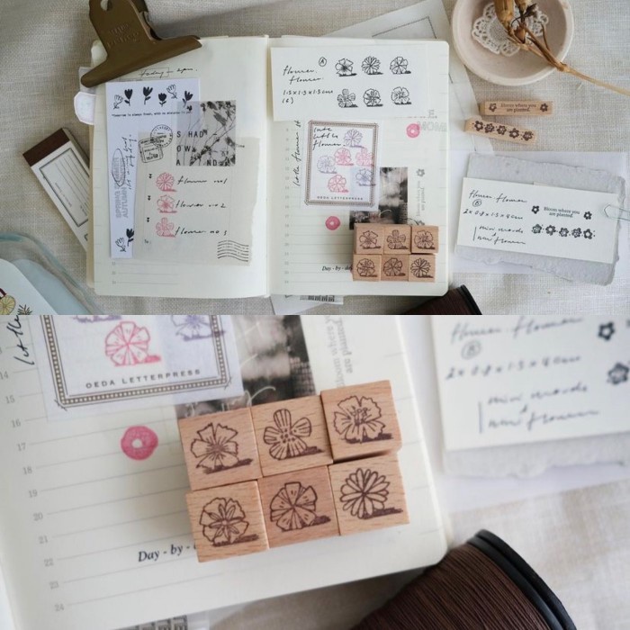 

Kurukynki Flower Rubber Stamp